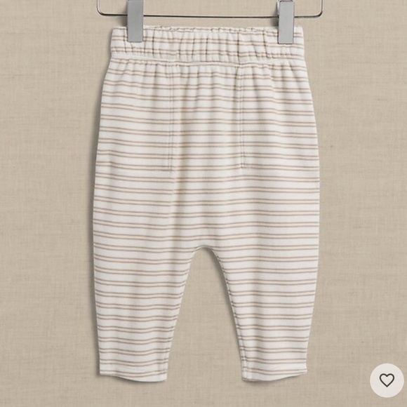 Banana republic Baby Supima cotton striped drop crotch Pant, 12-18 months - Picture 2 of 6